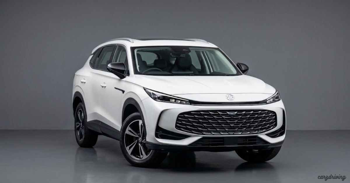 White MG electric SUV studio shot representing affordable Chinese cars in the UK market